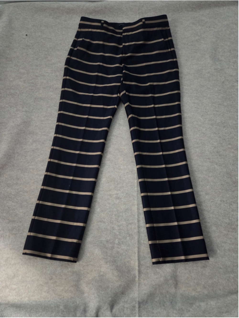 Banana Republic Navy Gold Striped Dress Pants Nautical Preppy Old Money Size 6